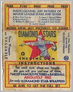 1936 Diamond Stars Wrapper